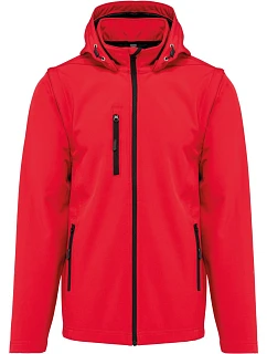 K 422 Unisex 3vrstvá softshellová bunda s kapucí model 22509037 red - Kariban