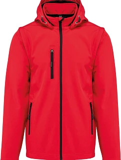 Kariban K 422 Unisex 3-vrstvá softshellová bunda s kapucí 20.K422 red
