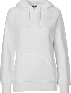 Neutral O 83101 Dámska mikina s kapucňou z bio bavlny 77.8311 biela