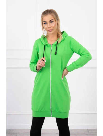 Mikina s kapucňou svetlo zelená