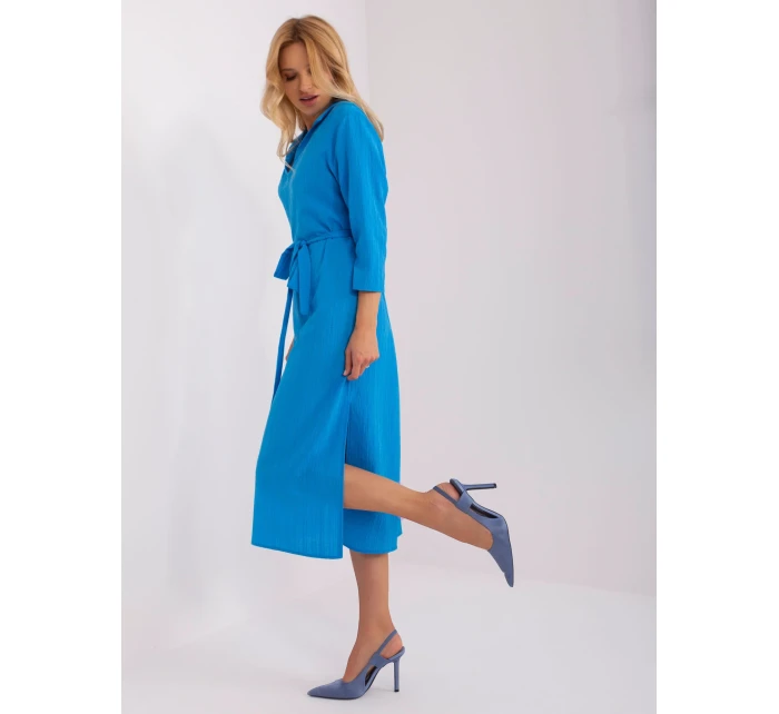 Sukienka LK SK model 18650825 niebieski - FPrice Sukienka LK SK model 18650825 niebieski - FPrice