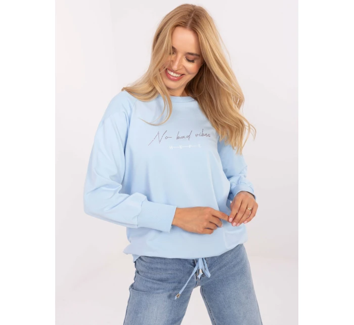 Bluzka RV BZ model 21308061 jasny niebieski - FPrice Bluzka RV BZ model 21308061 jasny niebieski - FPrice