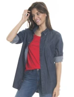 Big Star Košeľa s dlhým rukávom 145676 Dark Jeans-603