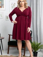 Dámske šaty SA847 Rebeka Bordo - Karko