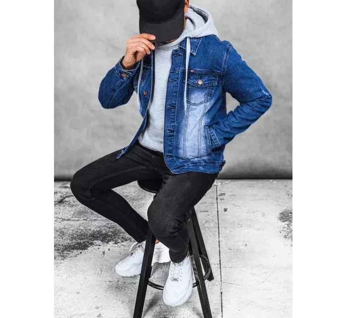 Pánska modrá džínsová bunda FashionStreet TX4365