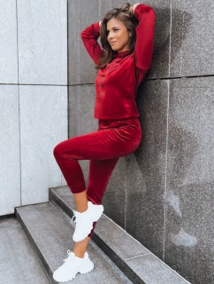 Vínová dámska súprava Vogue Velour FashionStreet AY0875