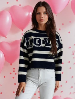 dámský svetr námořnická modř Dstreet model 21970639 - FashionStreet