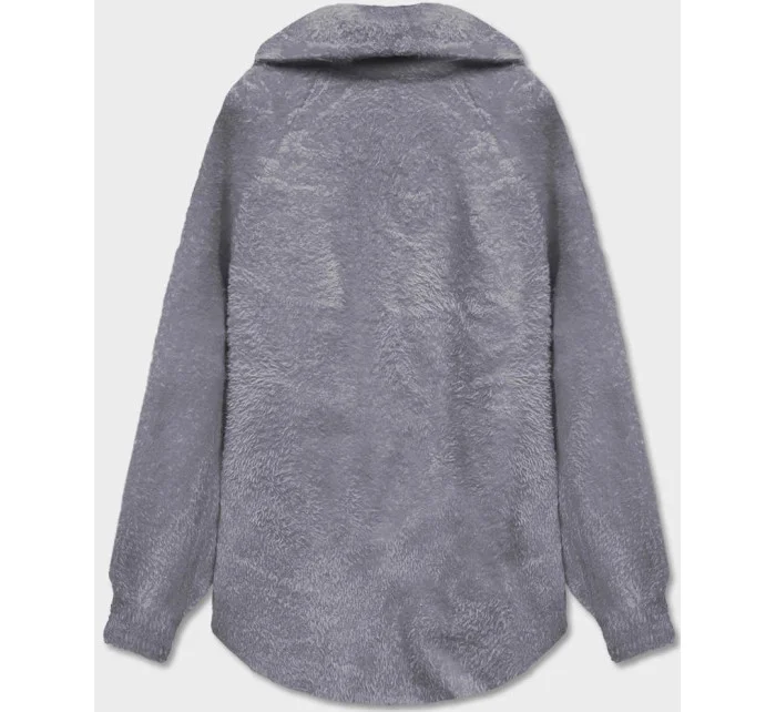 Krátky šedý prehoz cez oblečenie typu alpaka (CJ65) Krátky šedý prehoz cez oblečenie typu alpaka (CJ65)