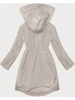 Ľahko zateplená dámska bunda s kapucňou LHD light beige (LHD-24589) Ľahko zateplená dámska bunda s kapucňou LHD light beige (LHD-24589)
