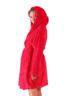 Dámsky župan Lilly extra s kapucňou 3/4 3320 jedna veľkosť červená - Vestis