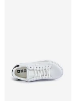 Trampki Sneakersy Męskie Z Eko Skóry Big Star OO174115 Białe