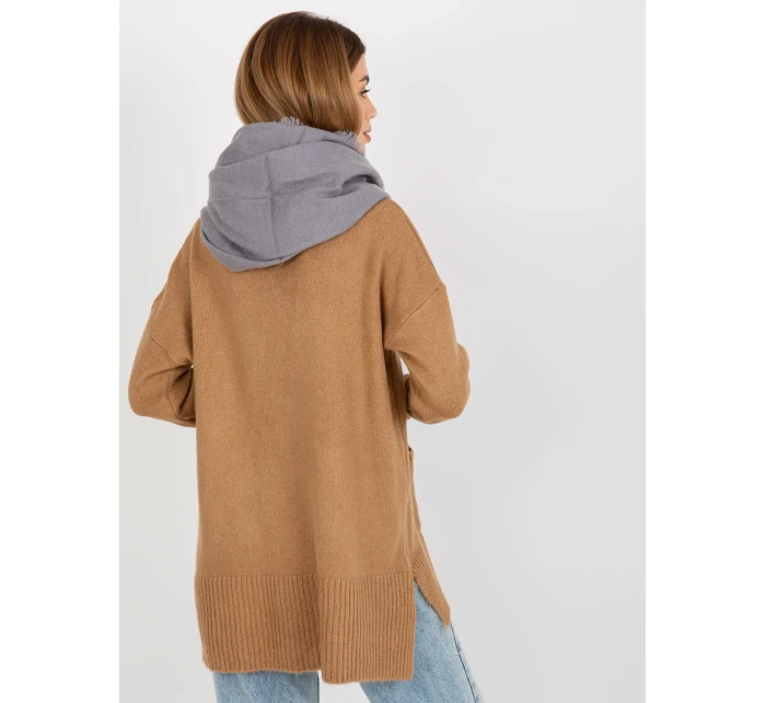 Tunelový šál AT KM 9501.10 šedá Tunelový šál AT KM 9501.10 šedá