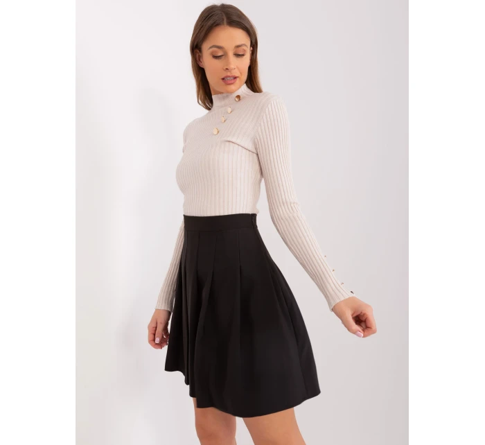 Spódnica LK SD model 19309754 czarny - FPrice Spódnica LK SD model 19309754 czarny - FPrice