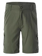 Pánske šortky Loop 1/2 92800331399 Dark Olive - Hi-tec