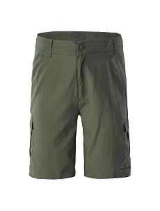 Pánske šortky Loop 1/2 92800331399 Dark Olive - Hi-tec