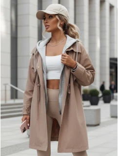 Kurtka parka damska beżowa model 22032213 - FashionStreet