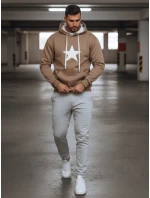 Pánska ťavia mikina s kapucňou FashionStreet BX5931