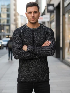 Pánský svetr černý model 21995129 - Dstreet