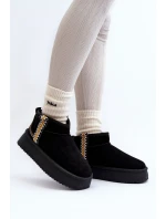 Sněhule Na Platformě S Vzorem Černé model 21645925 - Boto