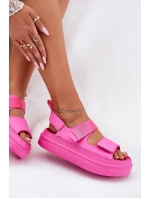 Dámské Sandály Na Platformě S Fuchsie model 21696247 - Boto