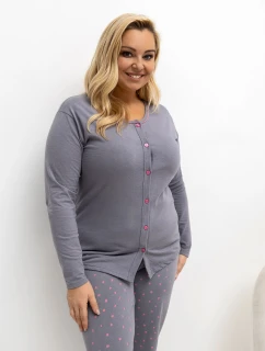 Pyžamo DU PI FP 505.05P tmavosivé