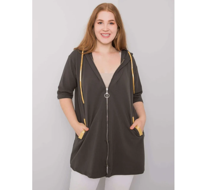 Mikina RV BL 6863.59P tmavá khaki