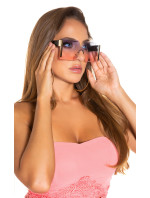 Dámske sexy obdĺžnikové slnečné okuliare BR3493 fialové - See You