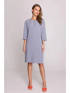 Dámske šaty S394 holubičkovo šedé – Stylove