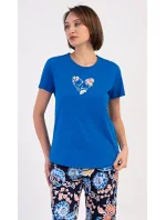 Dámske capri pyžamo Kvety Dámske capri pyžamo Kvety