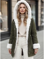 Dámská zimní bunda zelená Dstreet model 21982592 - FashionStreet