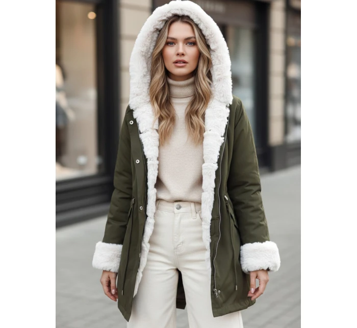 Dámská zimní bunda zelená Dstreet model 21982592 - FashionStreet