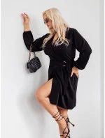 Elegantní černé šaty model 19764280 - Moon Elegantní černé šaty model 19764280 - Moon