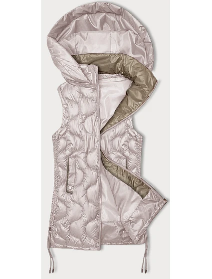 Dámske prešívané šaty bez rukávov S'West pearl pink (B8337-51) Dámske prešívané šaty bez rukávov S'West pearl pink (B8337-51)