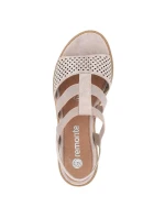 Pohodlné sandály na podpatku Remonte W model 19730112 rose gold - Rieker