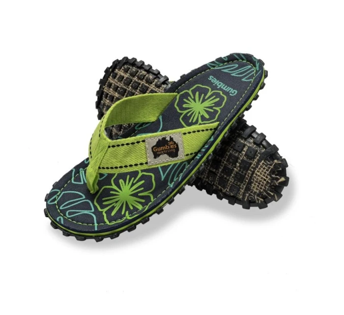 Žabky Gumbies Islander Lime Hibiscus GU-FFISL148 Žabky Gumbies Islander Lime Hibiscus GU-FFISL148