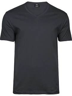 TJ Pánské tričko do V 18. dark grey model 22498544 - Tee Jays