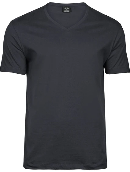 Tee Jays TJ 8006 Pánske tričko s výstrihom do V „Fashion SOF TEE®“ 18.8006 tmavošedé