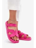 Dámské Gumové Pantofle S Páskem Fuchsie model 21702989 - Boto Dámské Gumové Pantofle S Páskem Fuchsie model 21702989 - Boto