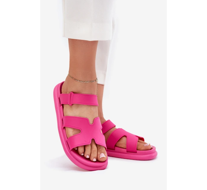 Dámské Gumové Pantofle S Páskem Fuchsie model 21702989 - Boto Dámské Gumové Pantofle S Páskem Fuchsie model 21702989 - Boto