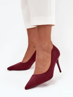 Dámské lodičky s eko bordové model 21711438 - Boto