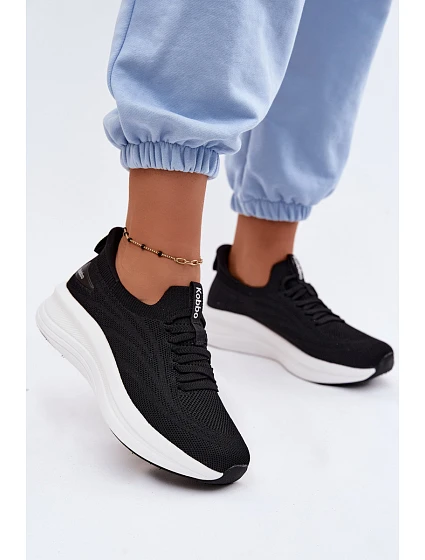 Materiálové Sportovní Boty Dámské SlipOn  Černé model 22133431 - Kobbo