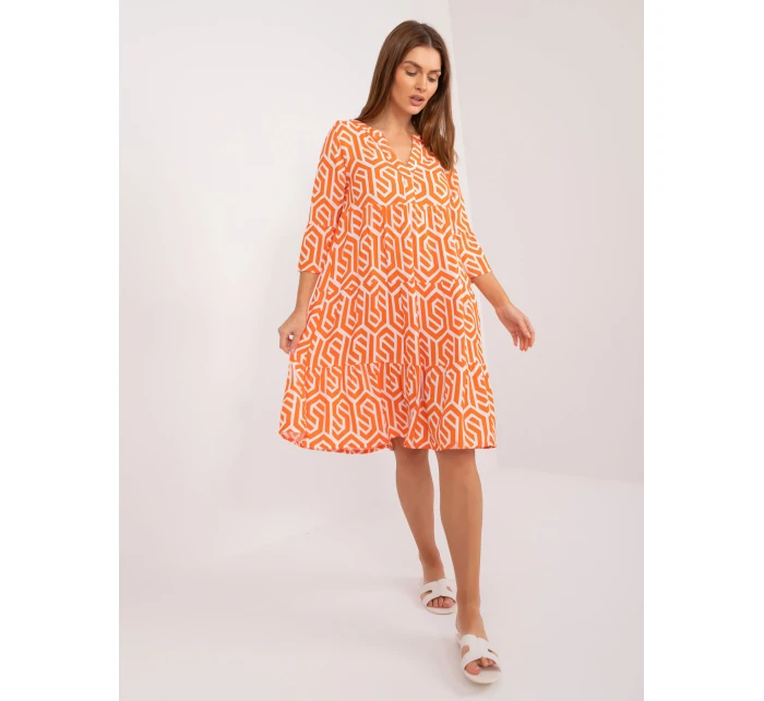 Šaty D73771M30214K oranžová