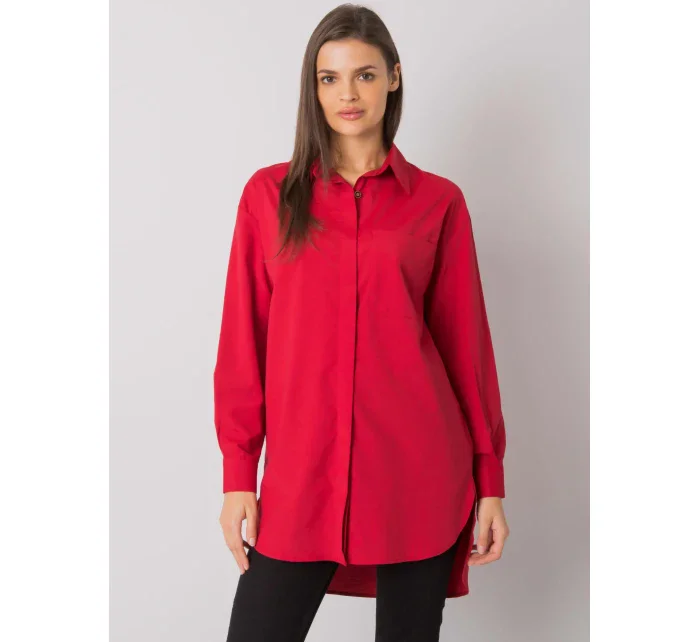 Košeľa EM KS 005.34 tmavo červená