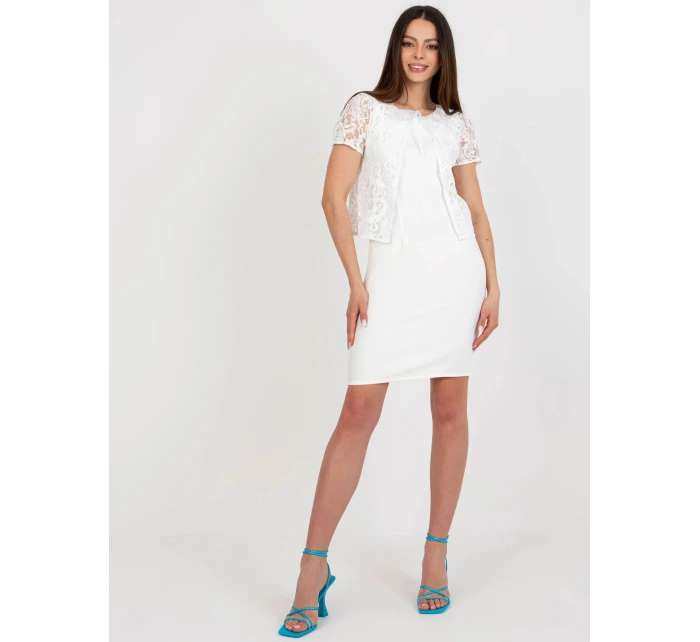 Dámske šaty LK SK 509281 36X ecru - FPrice