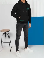 Pánská mikina s kapucí černá Dstreet model 21976012 - FashionStreet Pánská mikina s kapucí černá Dstreet model 21976012 - FashionStreet