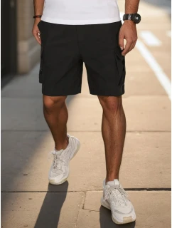 Pánské látkové bojové šortky černé Dstreet model 21988579 - FashionStreet