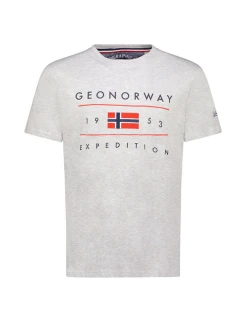 Geografické Norsko DB 254 M šedé tričko model 21179703 - Geographical Norway
