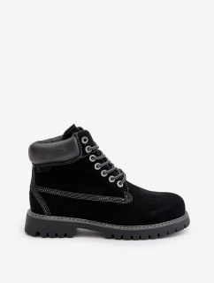 Semišové Zateplené Trekingové Boty Pánské Big Star model 21671475 HIPOLY SYSTEM Černé - Big Star Shoes