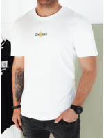 Dstreet RX5460 biele pánske tričko s potlačou