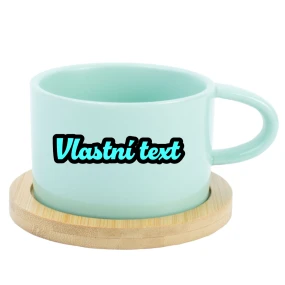 Personalizovaný keramický hrníček Makronka s obrysem 